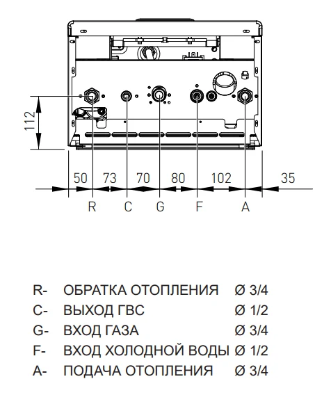 Двухконтурный котел газовый наружного размещения Radiant RSR 32 BOX - 32 кВт