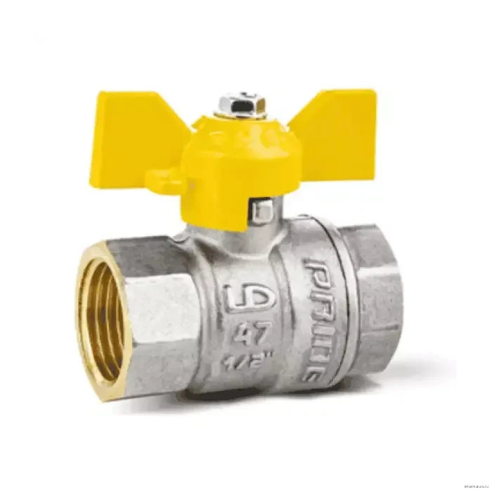 Кран газовый LD Pride 47.20 (20мм - 3/4") В-В Бабочка