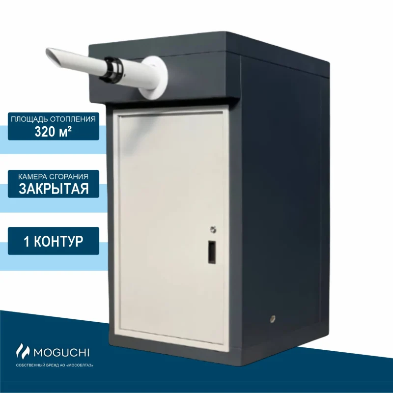 КНР МОГ 32 HF Темно-серый - 1 контур (Moguchi GBN 32 HF, электрообогрев, счетчик Техномер Смарт G4)
