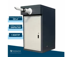 КНР МОГ 32 HF Темно-серый - 1 контур (Moguchi GBN 32 HF, электрообогрев, счетчик Техномер Смарт G4)					