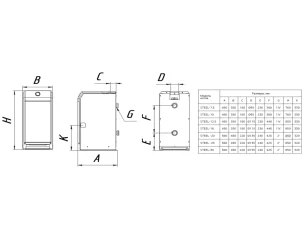Газовый напольный котел Moguchi Steel (S) 25 (Одноконтурный)