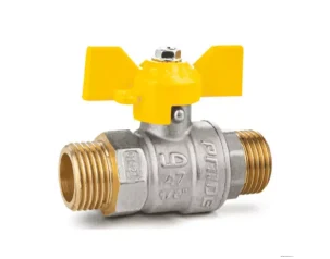 Кран газовый LD Pride 47.20 (20мм - 3/4") Н-Н Бабочка					
